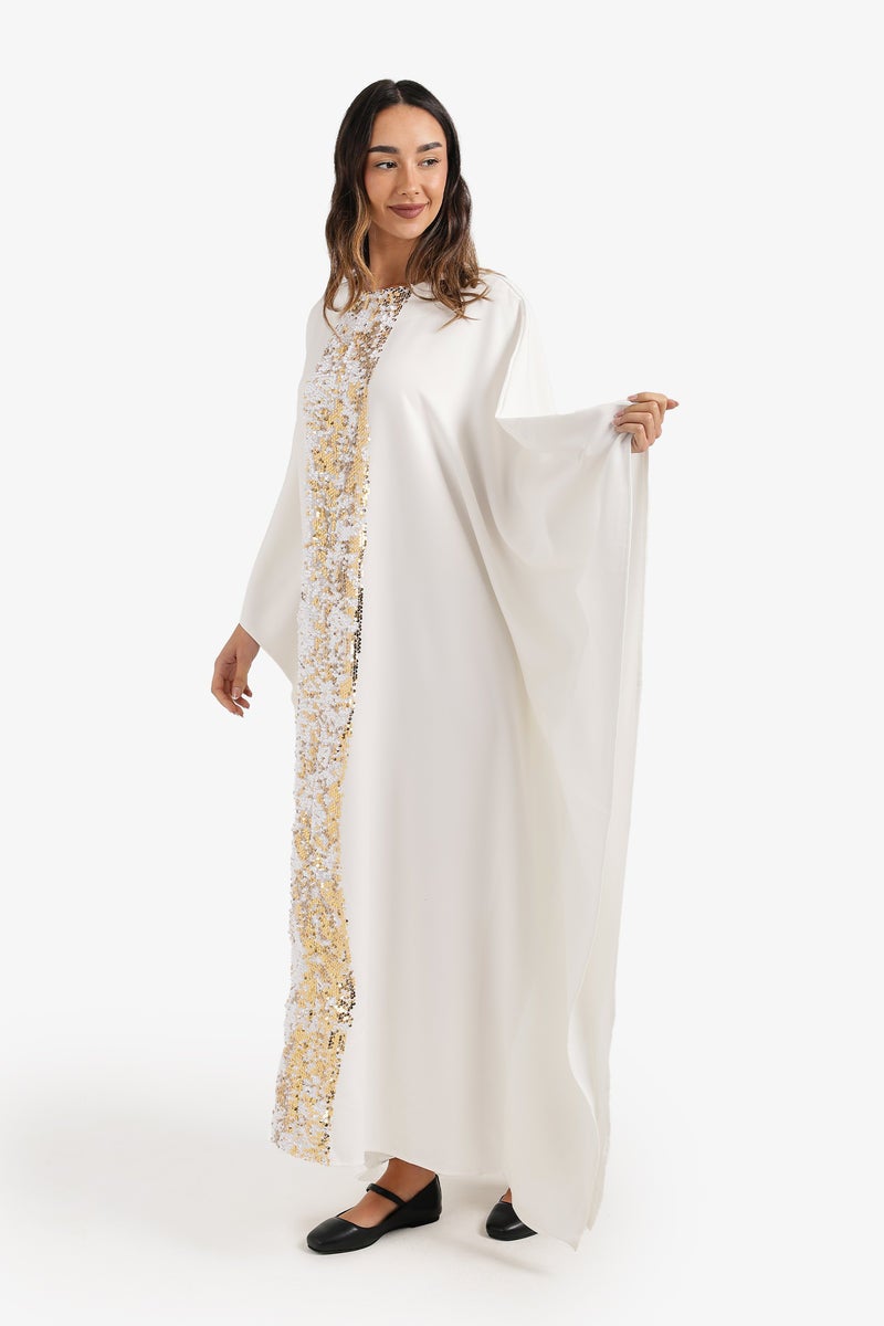 Carina عباءة بحواف لامعة - Image 3